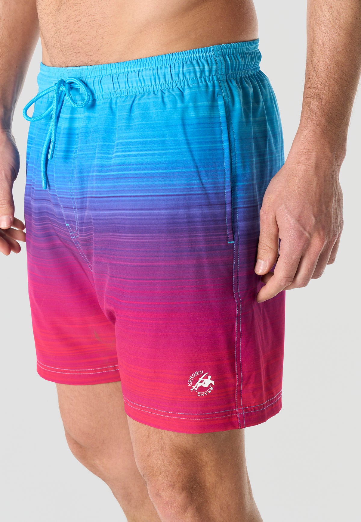 Bañador corto degradado hombre multicolor - Koroshi 2611WA15