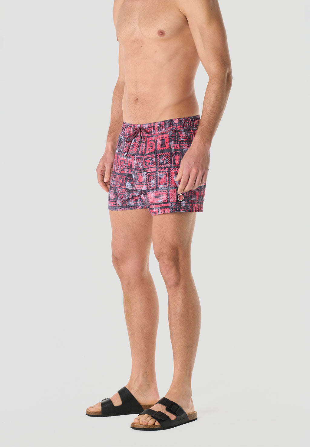 Casual all-over technical short swimsuit