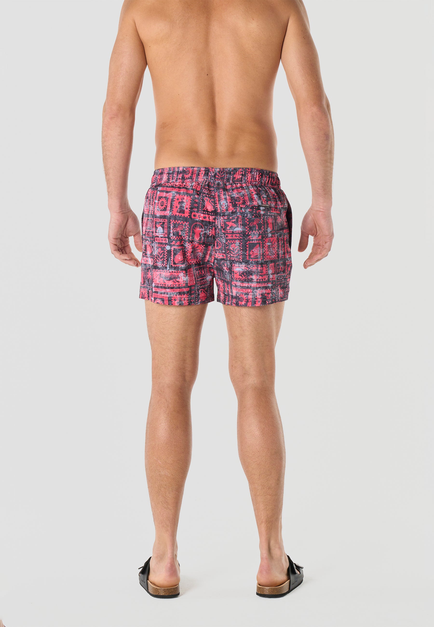 Casual all-over technical short swimsuit