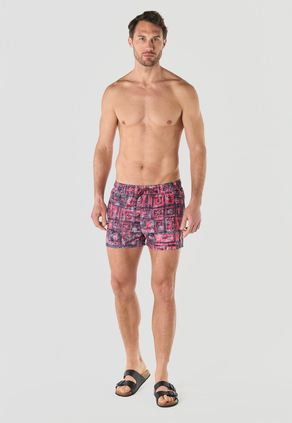 Casual all-over technical short swimsuit