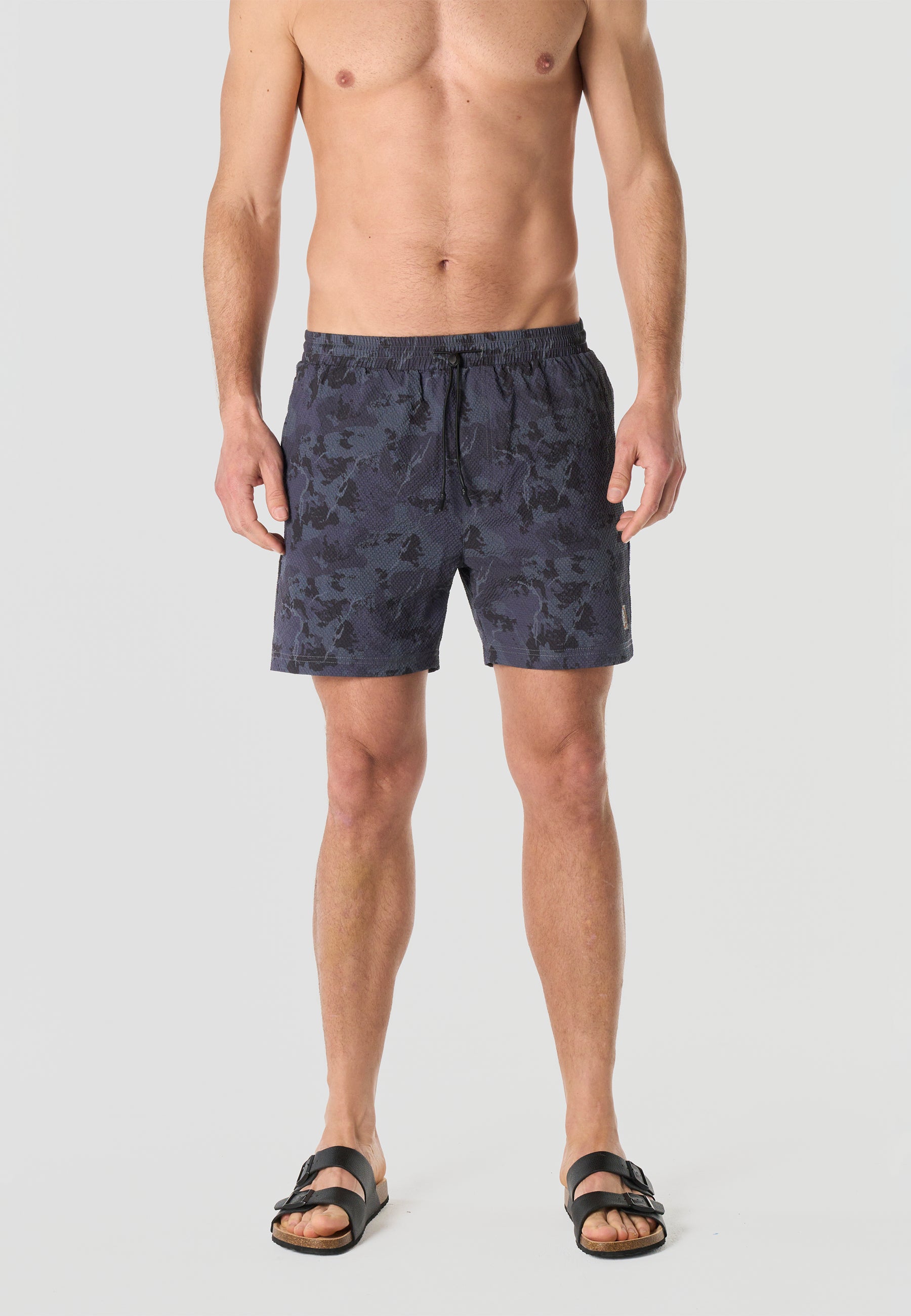 Short de bain camouflage homme marine - Koroshi 2611WA23