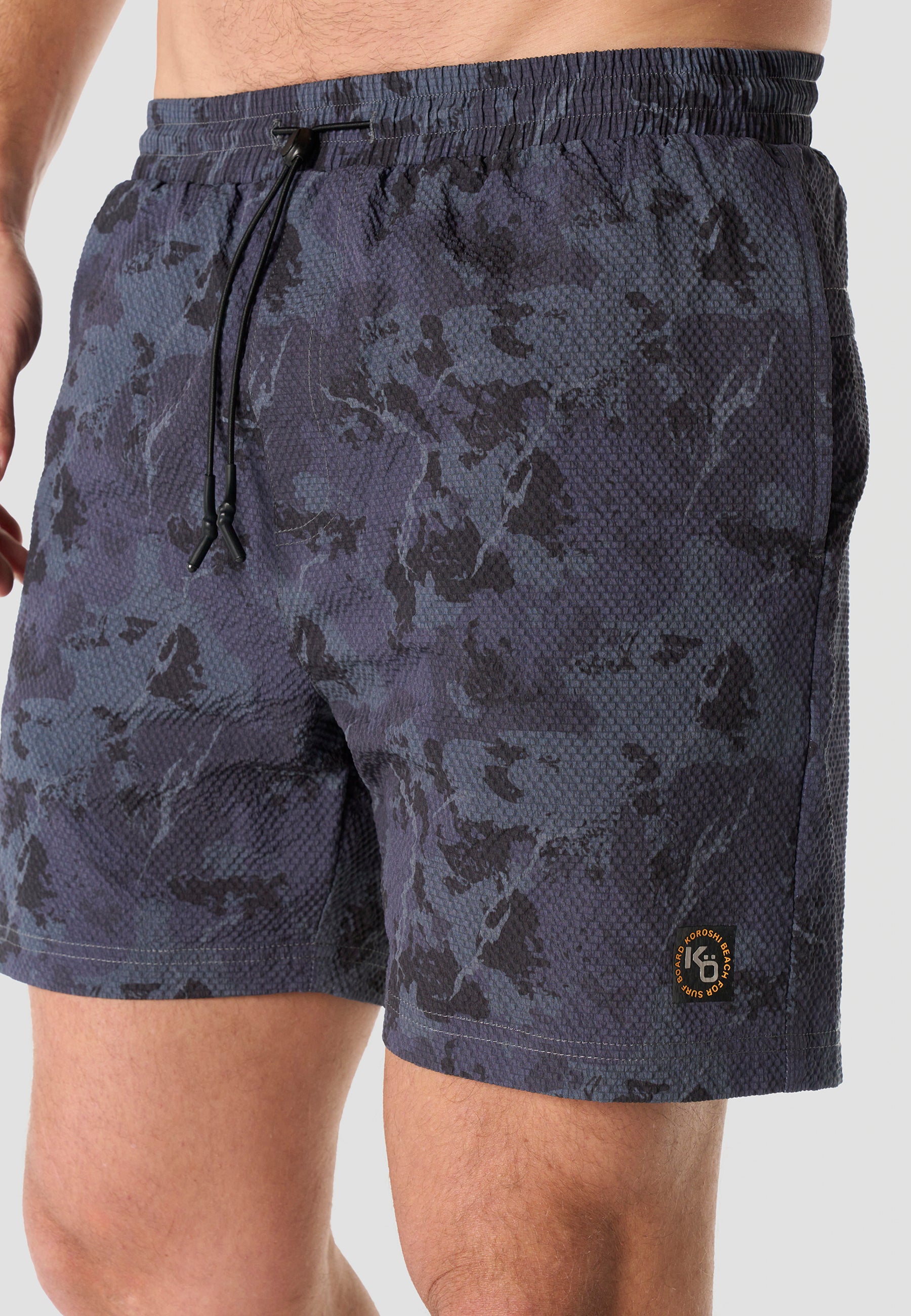 Short de bain camouflage homme marine - Koroshi 2611WA23