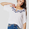 Women's Off Shoulder Embroidery Blouse