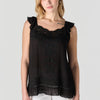 Women's Fluid Embroidered Cotton Blouse - Koroshi 2612BL99