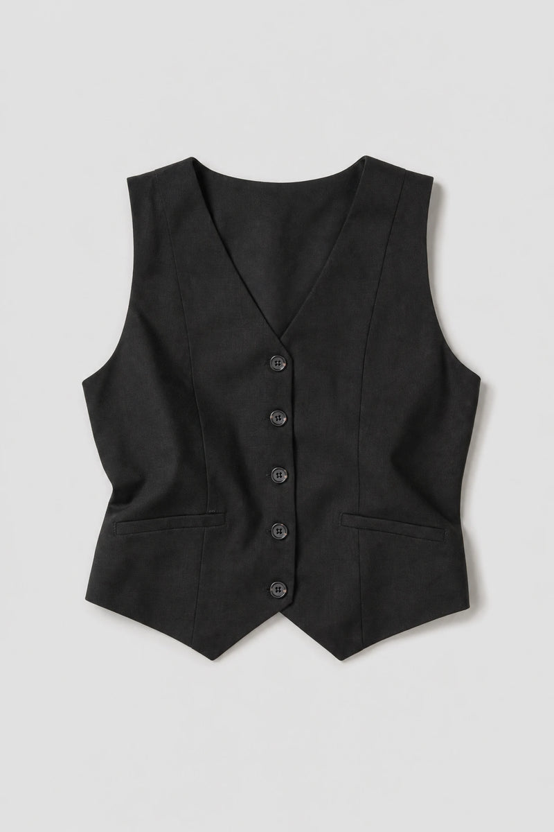 Women's linen vest