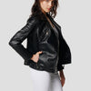 Chaqueta cazadora biker mujer efecto piel