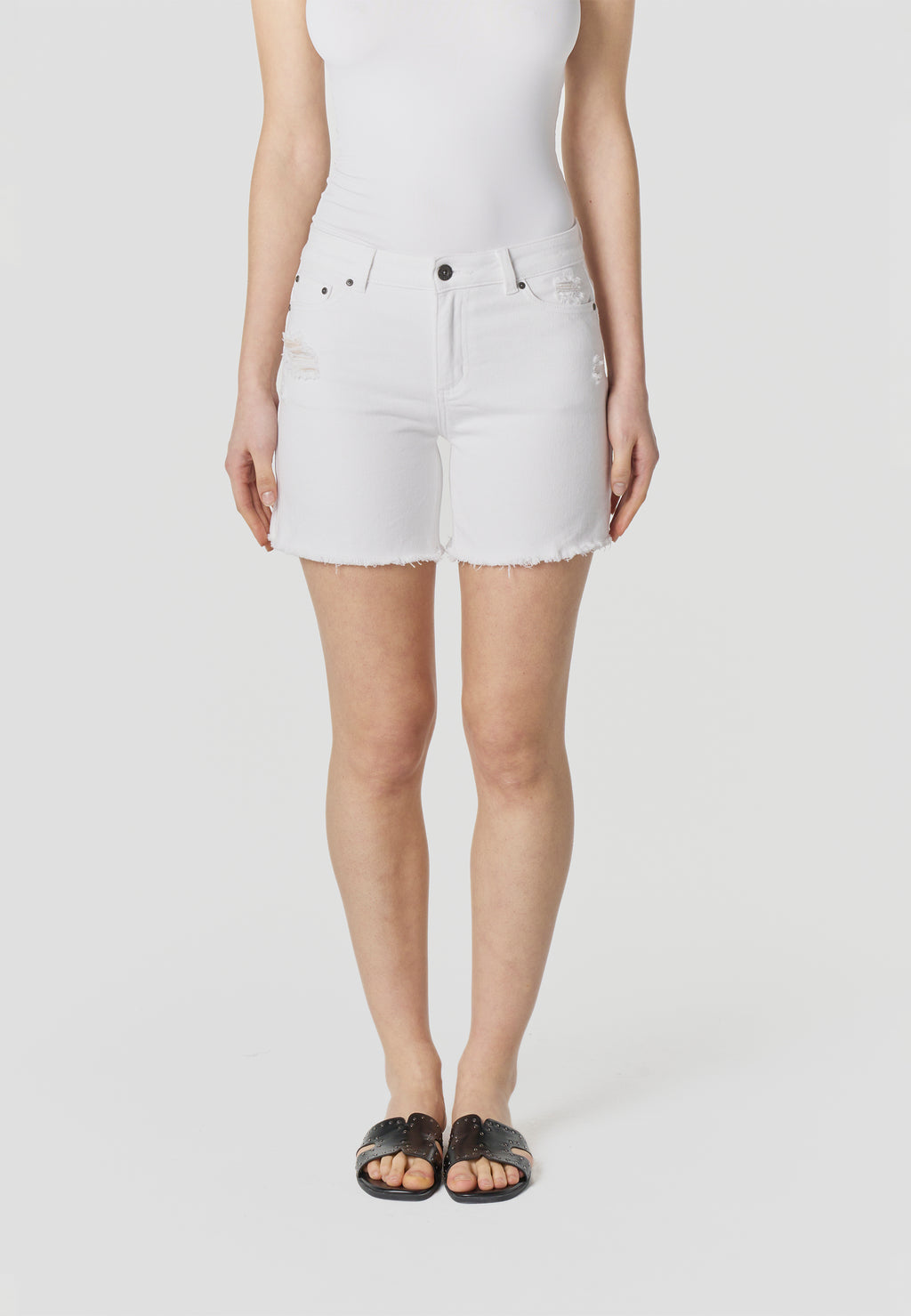 Women's slim cotton shorts