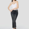 Jeans regular con tachas para mujer