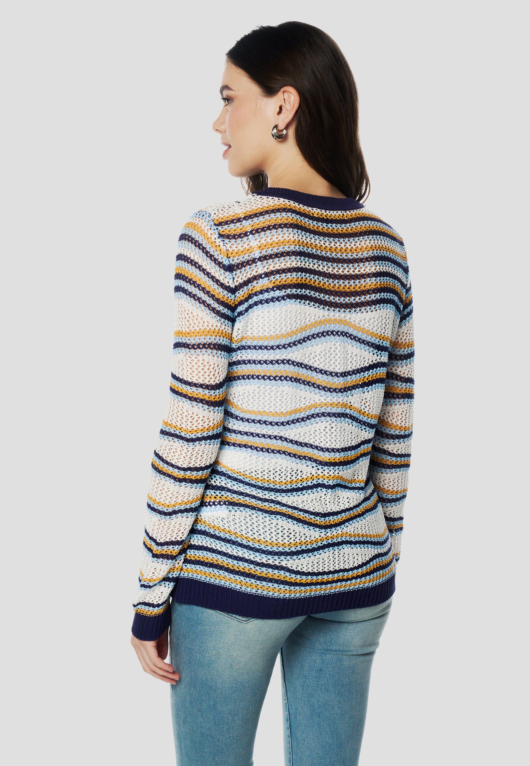 Jersey punto tricot rayas mujer