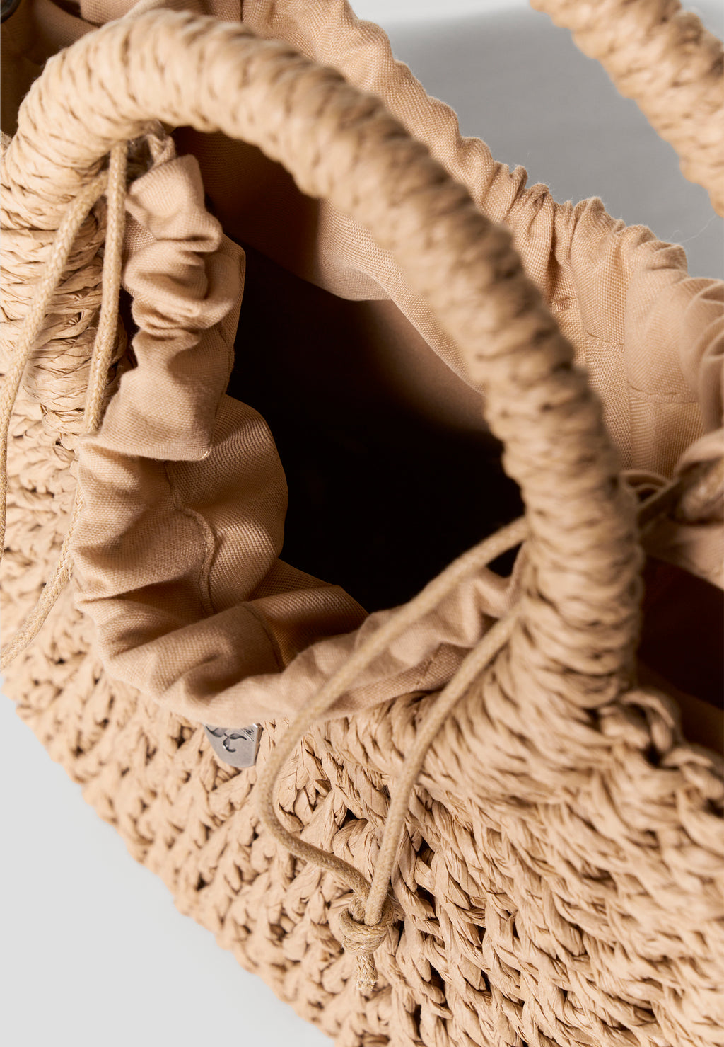 Bolso rafia cruzado pequeño mujer