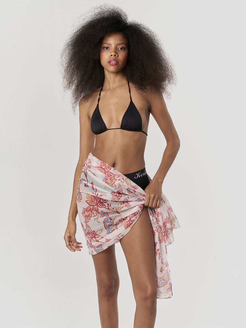 Pañuelo foulard estampado mujer