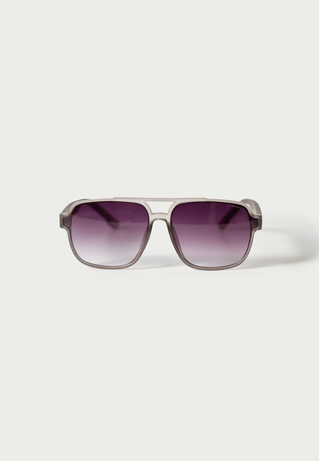 Gafas de Sol Hombre Rectangulares Gris Montura Transparente Lentes Degradadas Efecto Smoke Prot. UV – KOROSHI