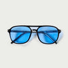Gafas de Sol Hombre Montura Pasta Negra Lentes Azules Prot. UV – KOROSHI