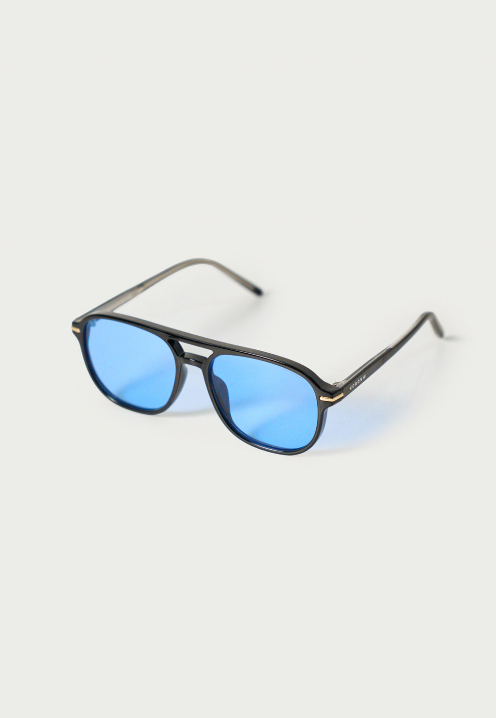 Gafas de Sol Hombre Montura Pasta Negra Lentes Azules Prot. UV – KOROSHI