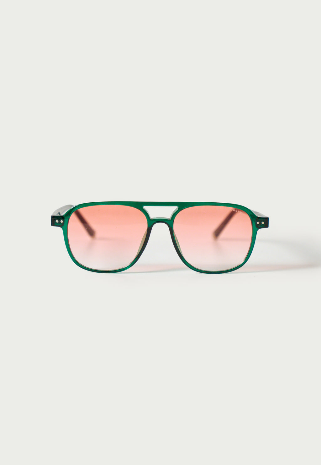 Gafas de Sol Unisex Rectangulares Verde Montura Pasta Transparente Lentes Degradadas Rosa Prot. UV – KOROSHI