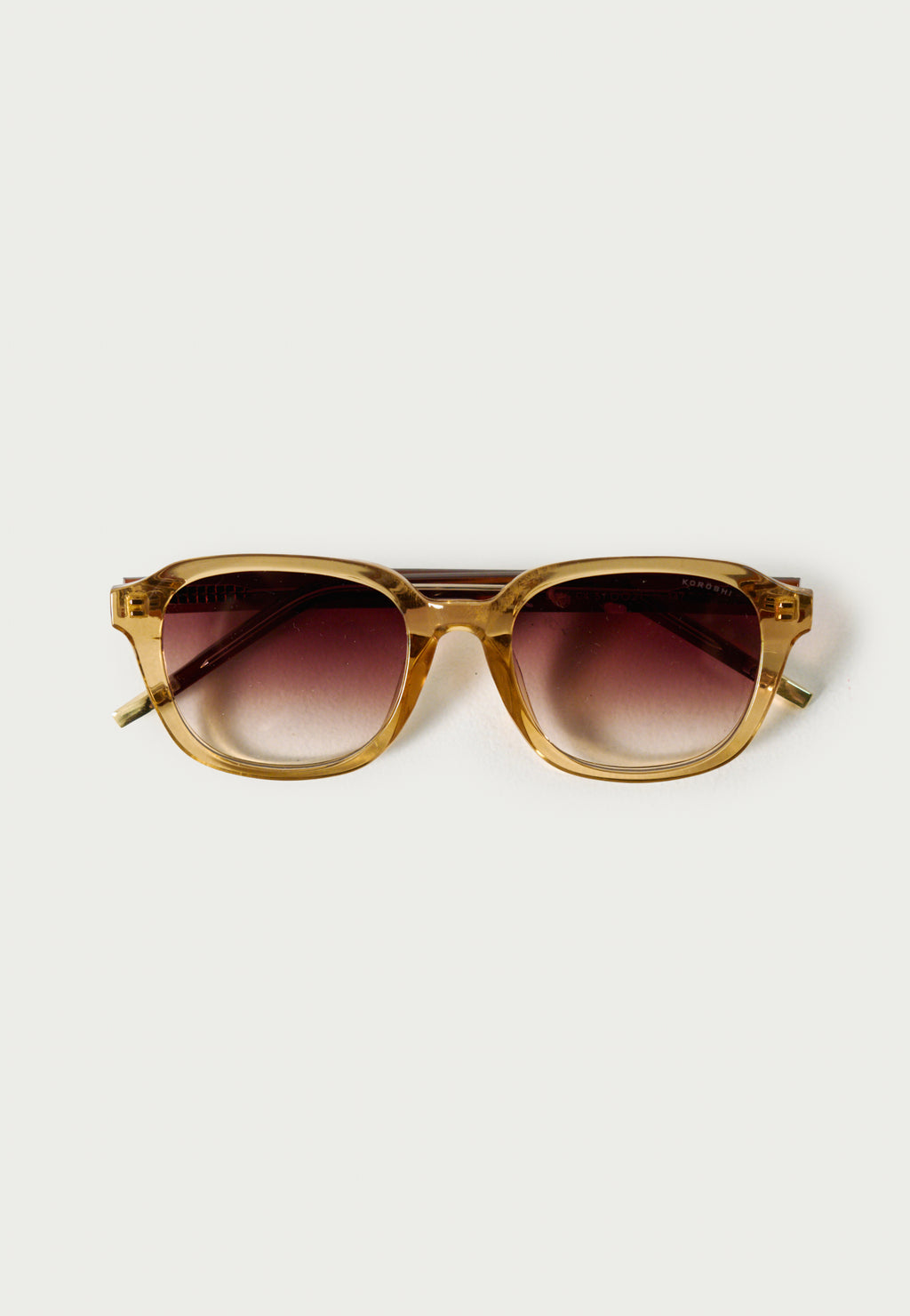Gafas de Sol Mujer Ovaladas Marrón Montura Pasta Transparente Lentes Degradadas Prot. UV – KOROSHI