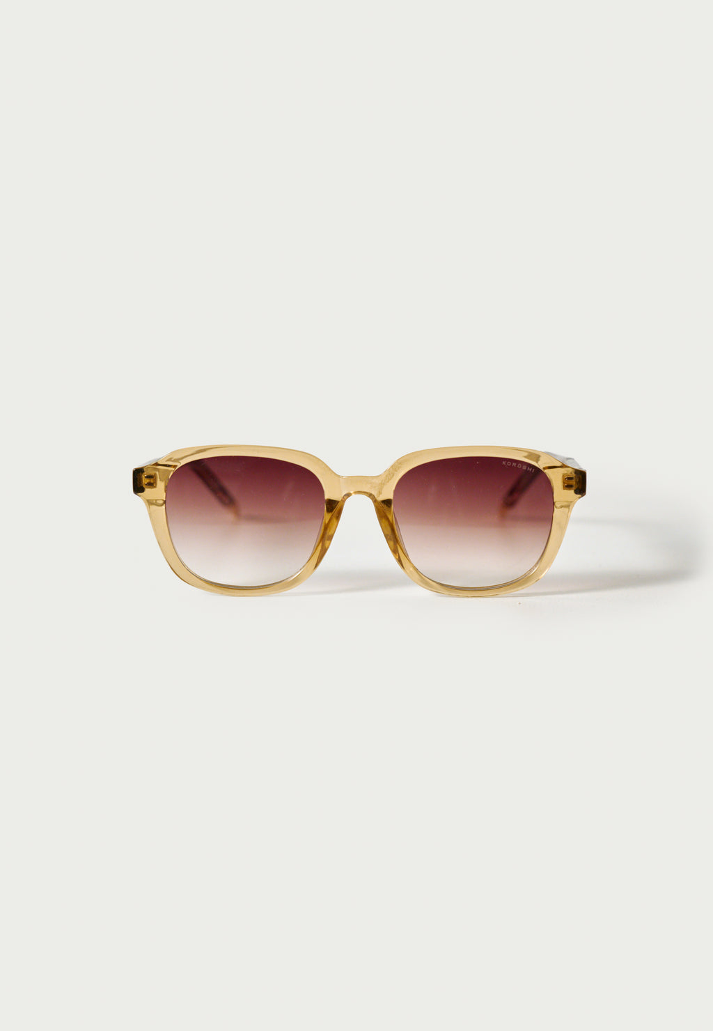 Gafas de Sol Mujer Ovaladas Marrón Montura Pasta Transparente Lentes Degradadas Prot. UV – KOROSHI