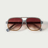 Gafas de Sol Hombre Rectangulares Gris Lentes Degradadas Prot. UV – KOROSHI
