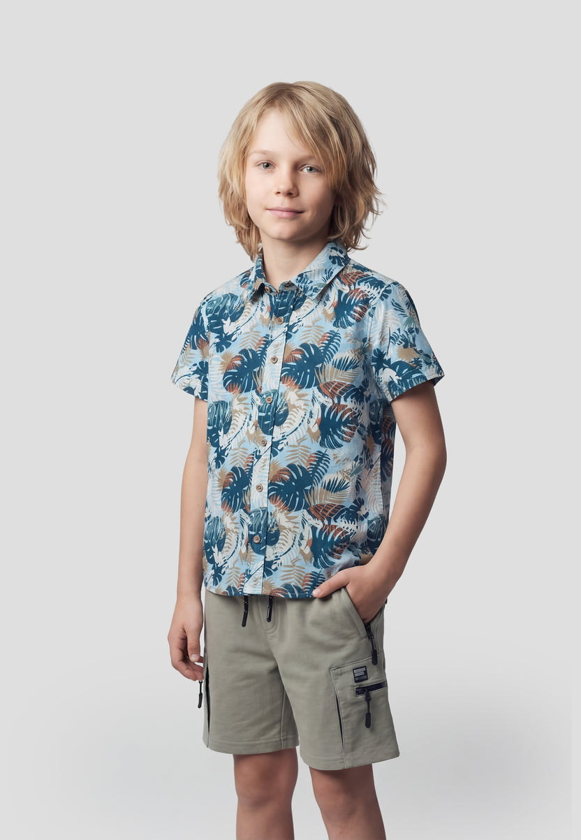 Bedrucktes Kurzarmhemd
