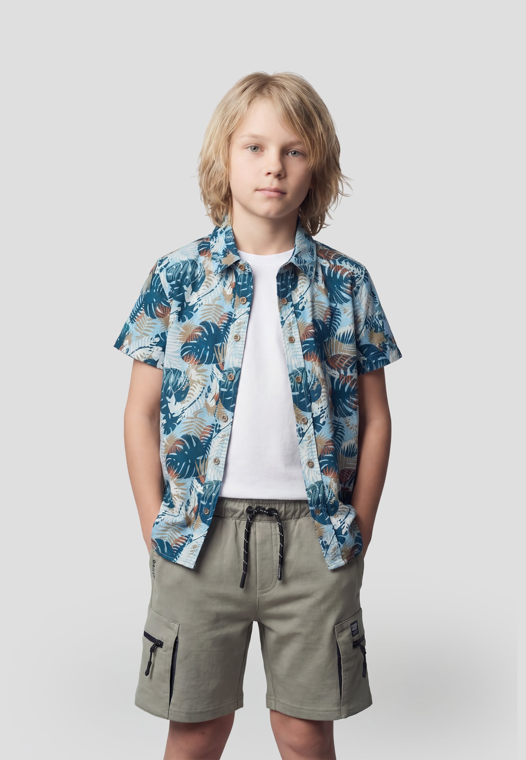 Chemise imprimée à manches courtes