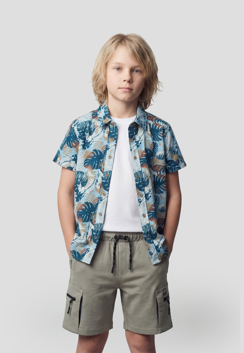 Bedrucktes Kurzarmhemd