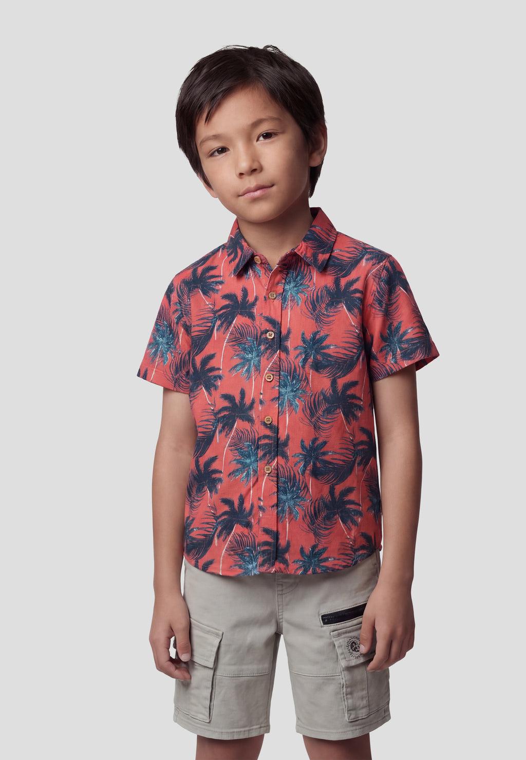 Chemise imprimée à manches courtes