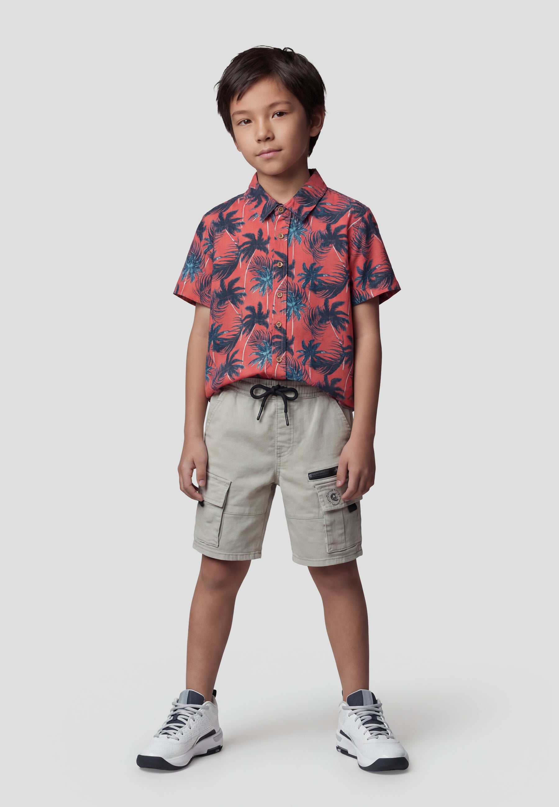 Chemise imprimée à manches courtes