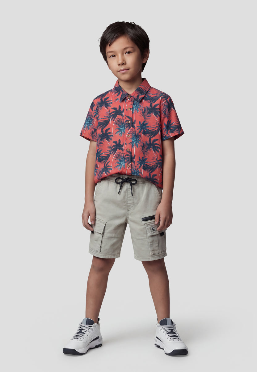 Bedrucktes Kurzarmhemd