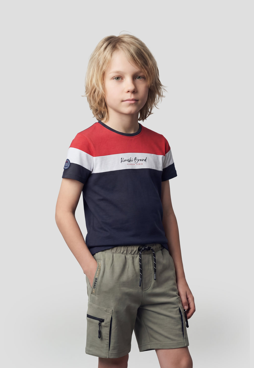 T-shirt rayé à manches courtes