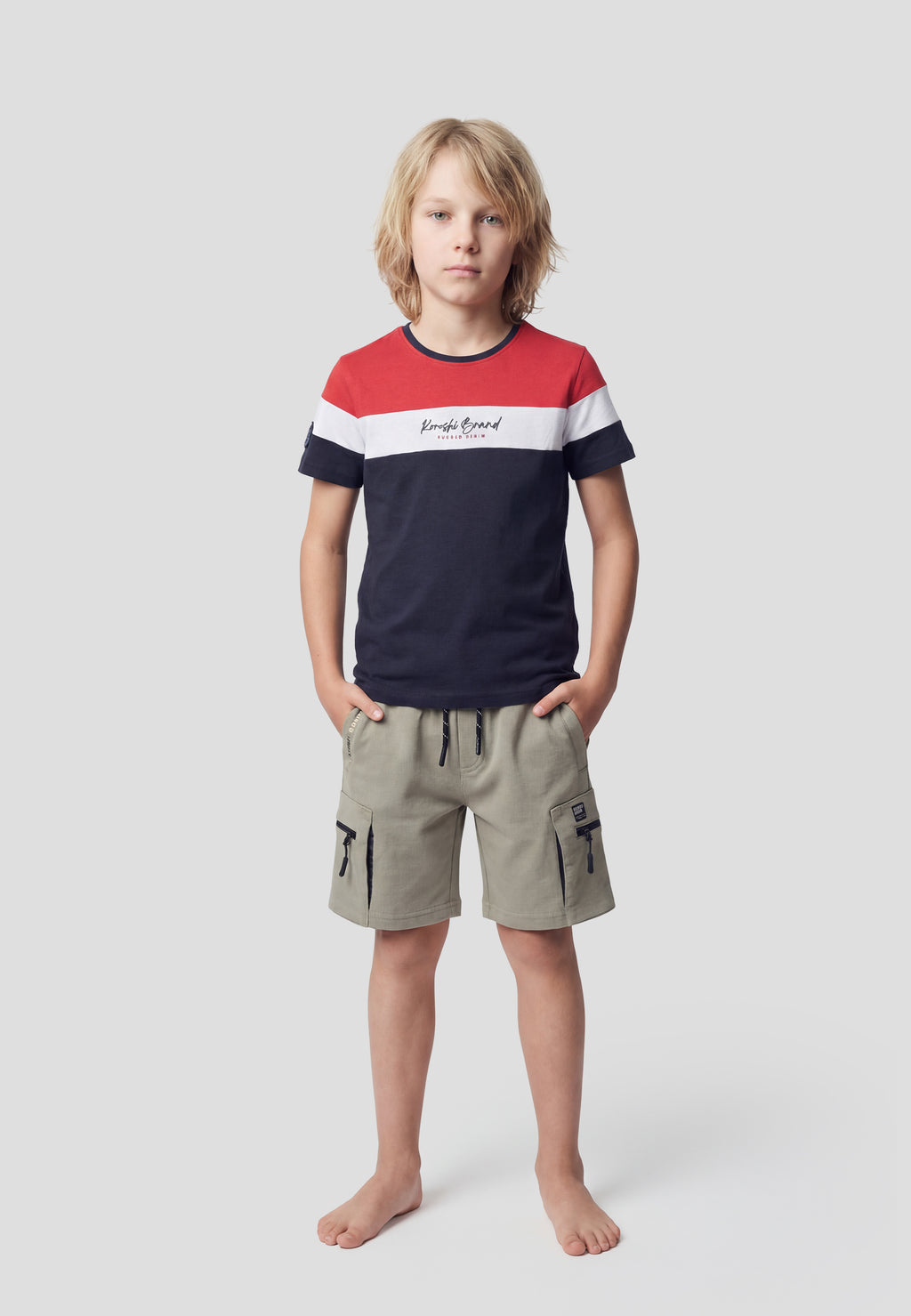 T-shirt rayé à manches courtes