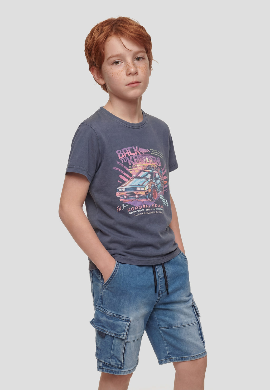 T-shirt imprimé à manches courtes