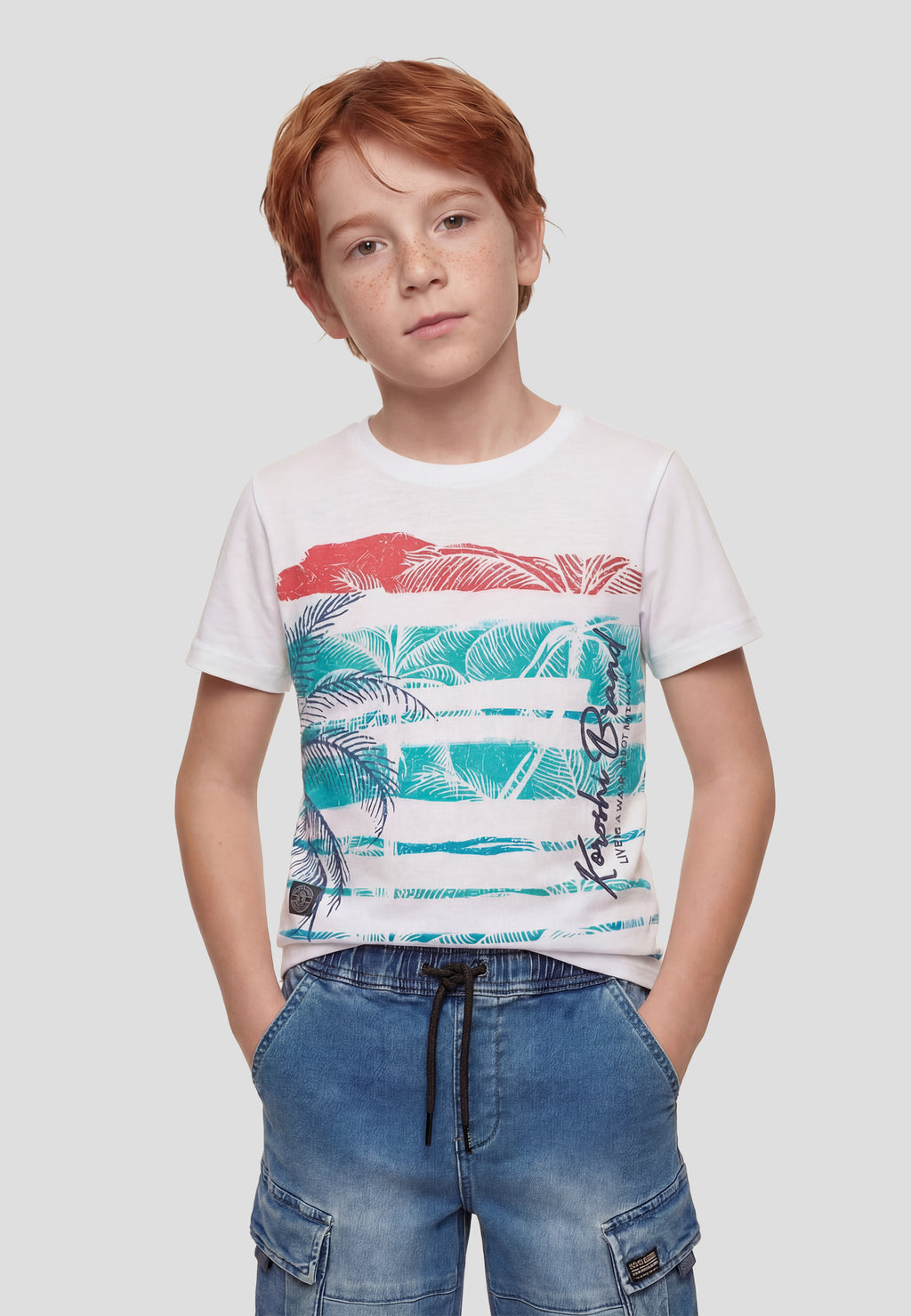 T-shirt imprimé à manches courtes