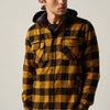 Sobrecamisa Home Quadres Buffalo Ocre Màniga Llarga Caputxa Desmuntable Butxaques Pit i Laterals – KOROSHI