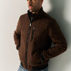 Herren Jacke Wildlederoptik Braun - Koroshi