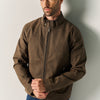 Men's Brown Suede-Effect Jacket - Koroshi