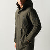 Herren Parka lang Khaki mit Kapuze - Koroshi