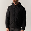 Herren Funktionsjacke Schwarz mit Kapuze und Patch – Koroshi