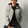 Men's Pearl Grey Technical Hooded Jacket - Koroshi