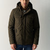 Men's Padded Jacket Khaki with Hood – Koroshi