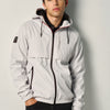 Men's Technical Hooded Jacket - Koroshi Pearl Grey