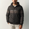 Herren Steppjacke Schwarz mit Kapuze – Koroshi