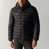 Herren Steppjacke Schwarz mit Kapuze – Koroshi