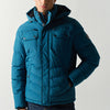 Herren Steppjacke Blau mit abnehmbarer Kapuze – Koroshi