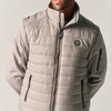 Jaqueta plomífer lleuger combinat home gris perla – Koroshi