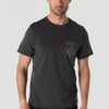 Men's Short Sleeve Front & Back Print T-Shirt - Koroshi Black