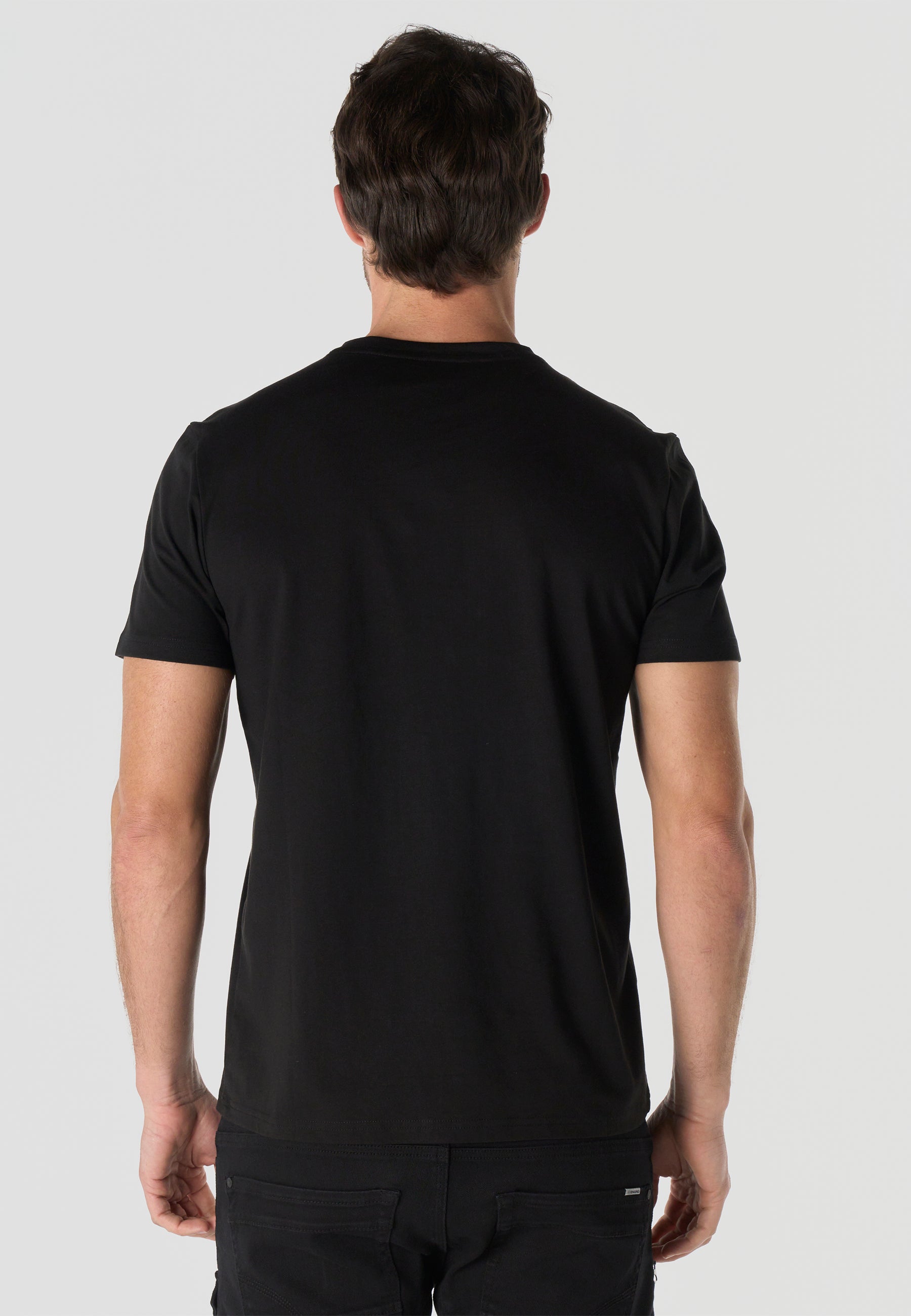 Men's Short Sleeve Printed T-Shirt - Koroshi Black