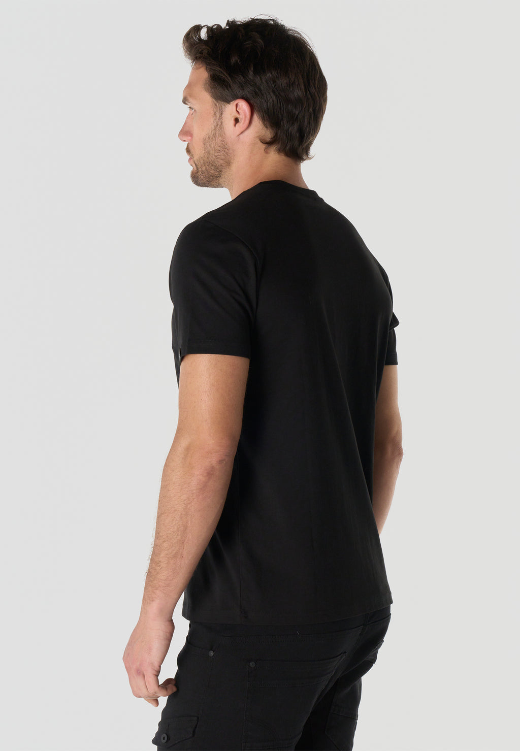 Men's Short Sleeve Printed T-Shirt - Koroshi Black