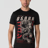 T-shirt homme manches courtes imprimé noir col rond coupe regular - KOROSHI