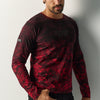 T-shirt manica lunga uomo stampata rossa - Koroshi