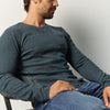 Herren Langarmshirt mit Print Dunkelgrün – Koroshi